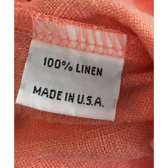 Bryn Walker Size Medium Pink Tunic Lagenlook 3/4 Sleeve Top Linen Button Detail - Picture 4 of 5